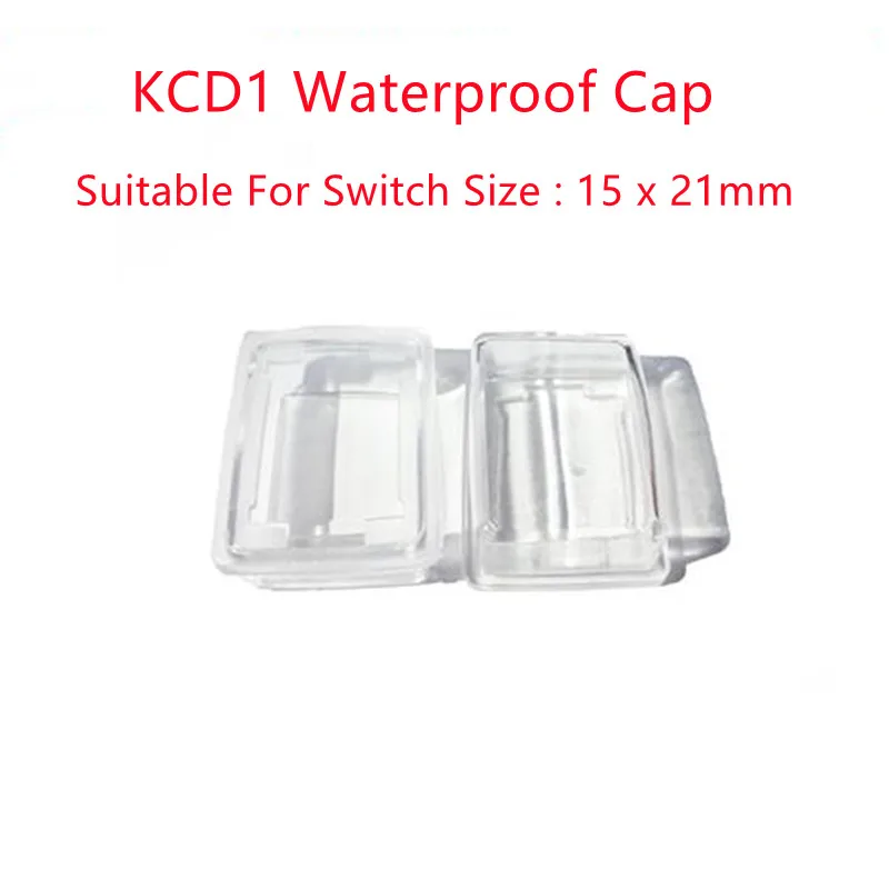 10pcs Rocker switch Transparent dust Cover 21x15/31x26/31x13mm Mini Push Button Switch Waterproof Cap diameter 23mm