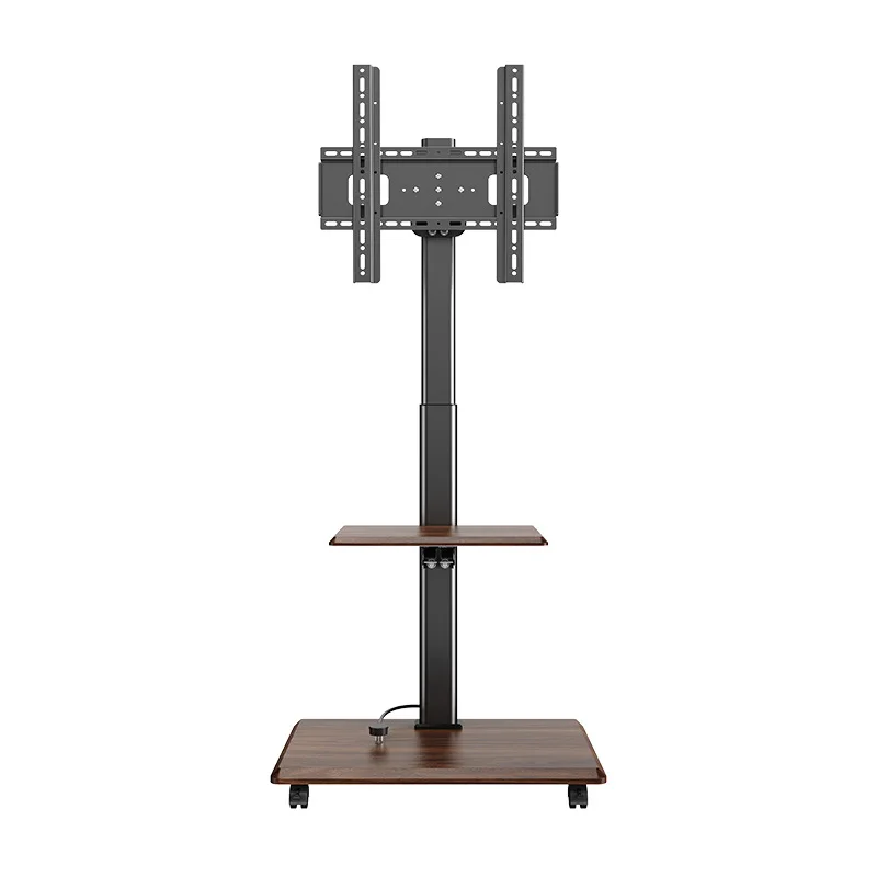 Mobile TV bracket Floor type horizontal and vertical screen Rotating live screen projection with socket 43/65/75 inch hanger