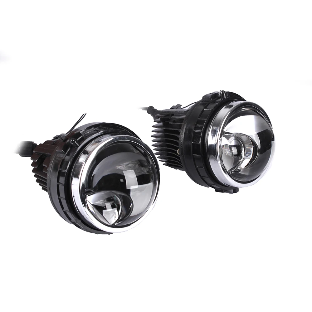 3.0 Inch Pair of Bi-Xenon HID Car Fog Light Projector Lens Kit For VW Valeo Headlight High Low Beam White Light