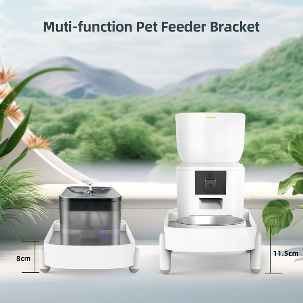 Smart Pet Feeder Elevating Bracket Single Bowl Dog Cat Pet Food Dispenser Protect Raised Stand Pet Feeder Elevating Bracket