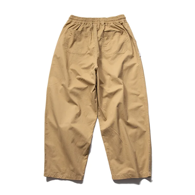 Japanese Retro Loose Overalls 9 Points Radish Profile Wide-leg Casual Lantern Harem Trousers Men\'s Outdoor Hiking Trekking Pants