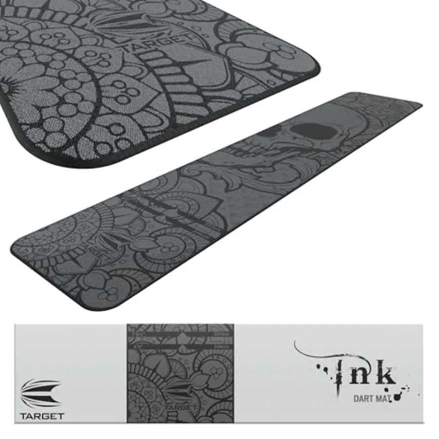 

Dart Mat - World Champions//Mod Dart Oche Mat with Soft Tip and Steel Tip Throw Line Distances Non Slip Carpet Mats for Floor a