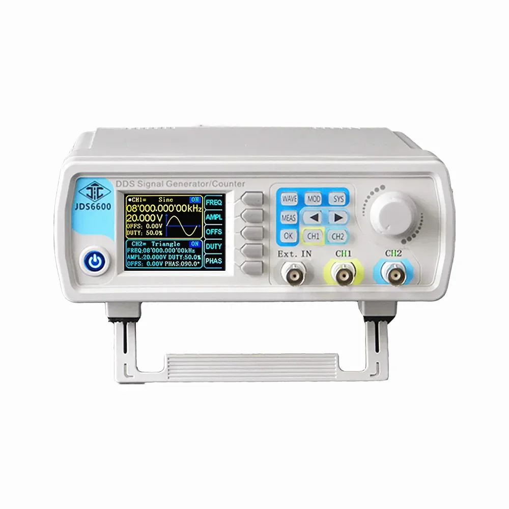 

15-60MHZ Frequency Meters CNC Signal Generator JDS6600 DDS Dual Channel Digital Control Arbitrary Wave Function Pulse Source