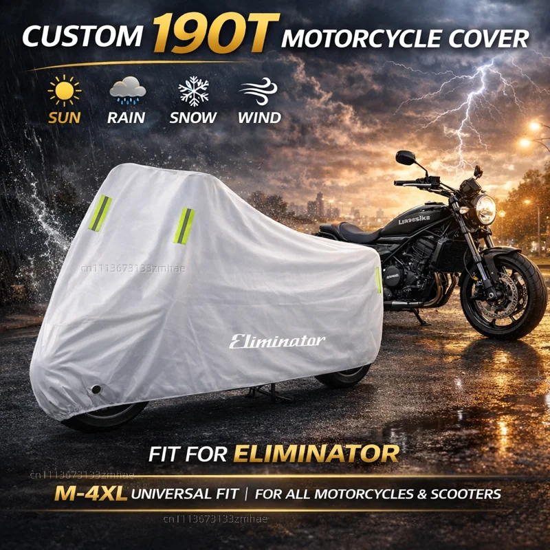 

For eliminator 500 eliminator 500 se Motorcycle Cover Waterproof Heavy Duty Outdoor Rain Dust Sun Protector