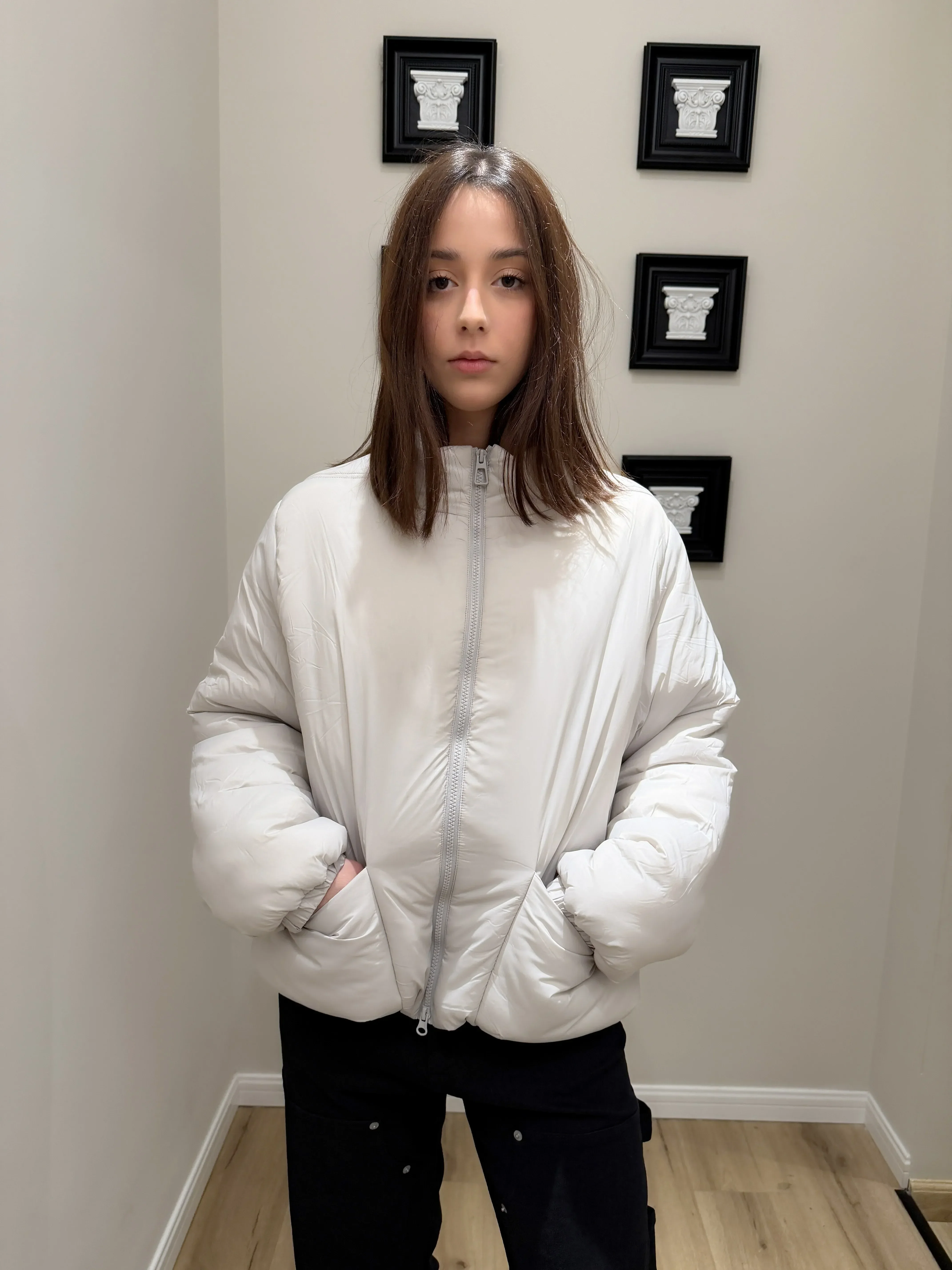 Ultra-light cotton jacket with stand-up collar and windproof bread jacket