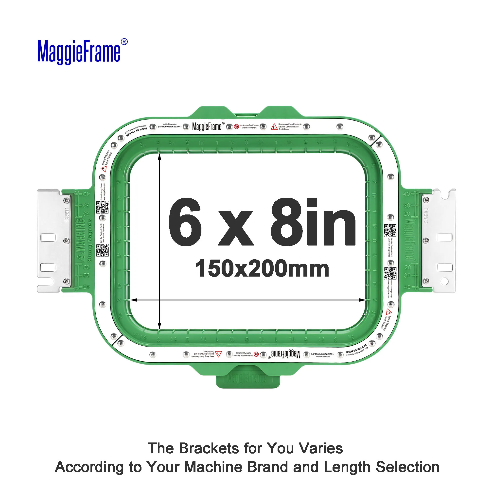 MaggieFrame Magnetic Hoops for SWF Embroidery Machine Embroidery Hoop Magnetic Hoop Sewing Accessories image 3