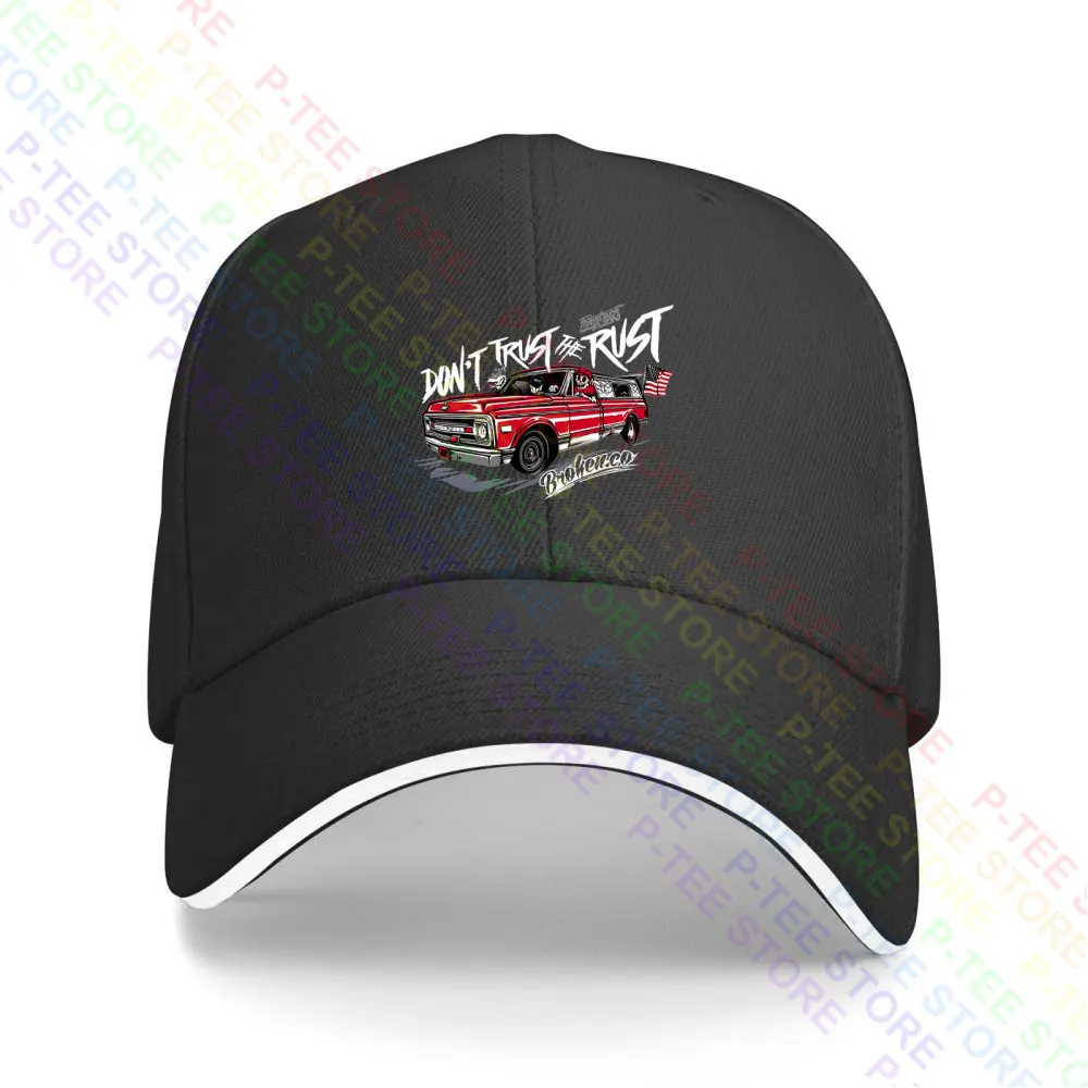 Farmtruck y azn-street Outlaws-no Trust The Rust Farmtruck gorra de béisbol Snapback, sombrero de cubo de punto