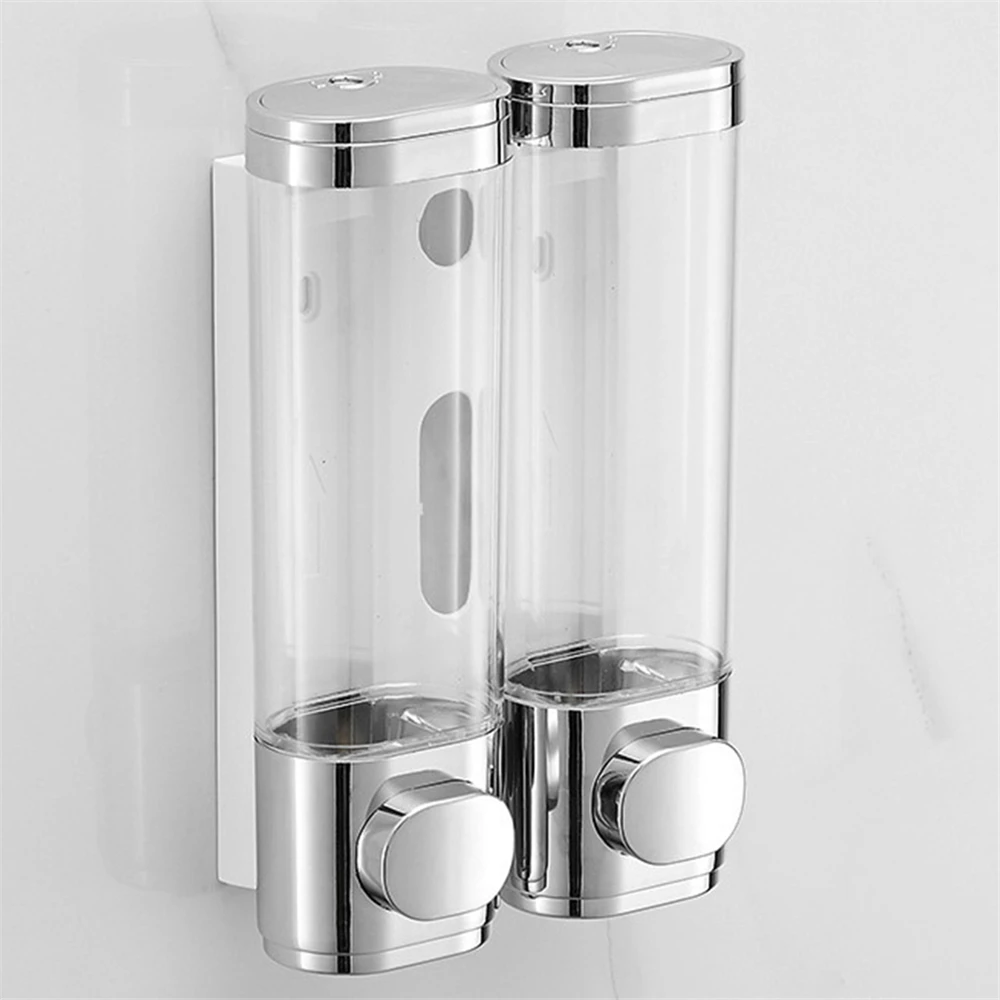 Bathroom Liquid Dispenser Wall Mounted Hand Washer Family Hotel Shampoo Shower Gel Container Manual Press Soap Dispenser