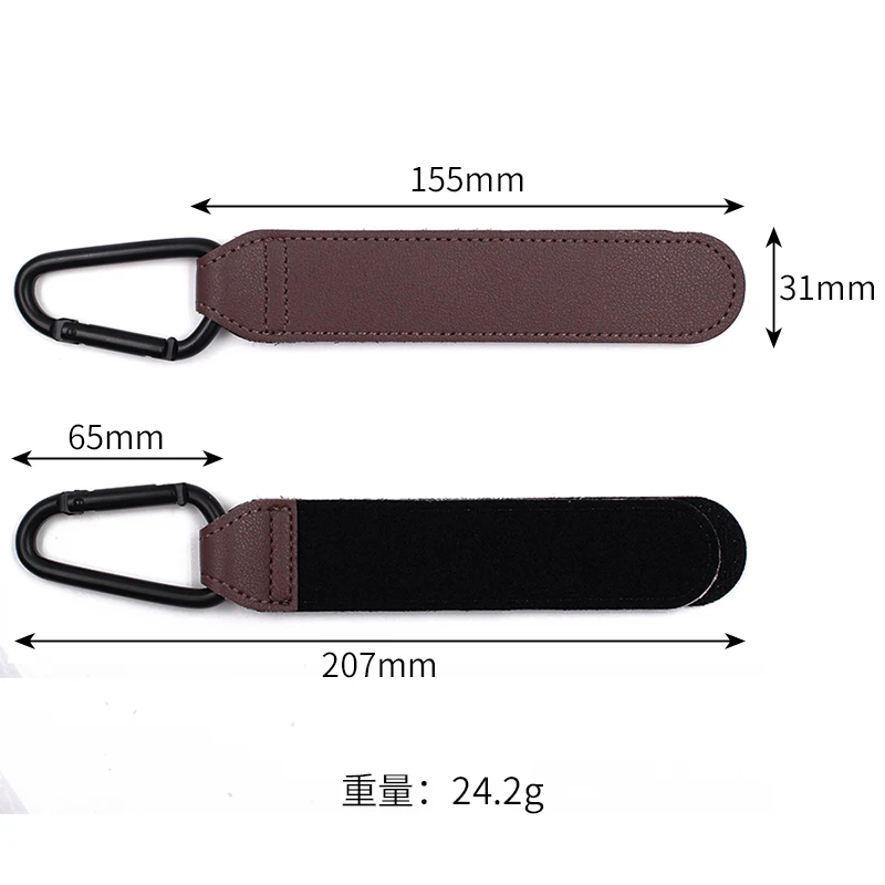 1/2pcs PU Leather Baby Bag Stroller Hook Pram Rotate 360 Degree Rotatable Cart Organizer Pram Hook Stroller Accessories