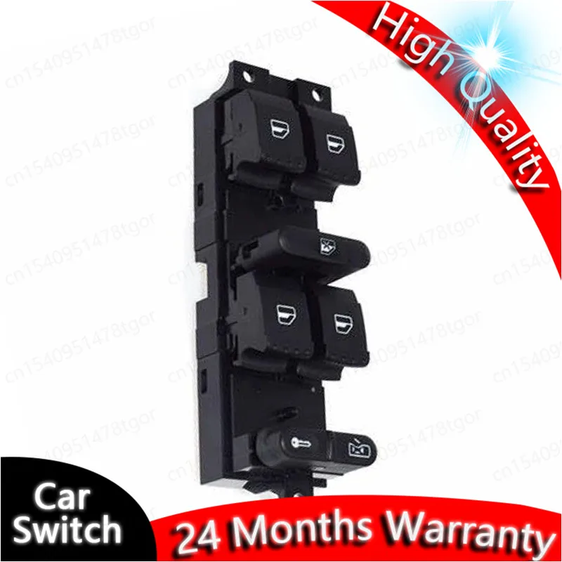 Hight quality master Window Control Switch Button for VW 99-04 GTI Golf 4 Jetta MK4 BORA BEETLE Passat B5 B5.5 Seat Leon TOLEDO