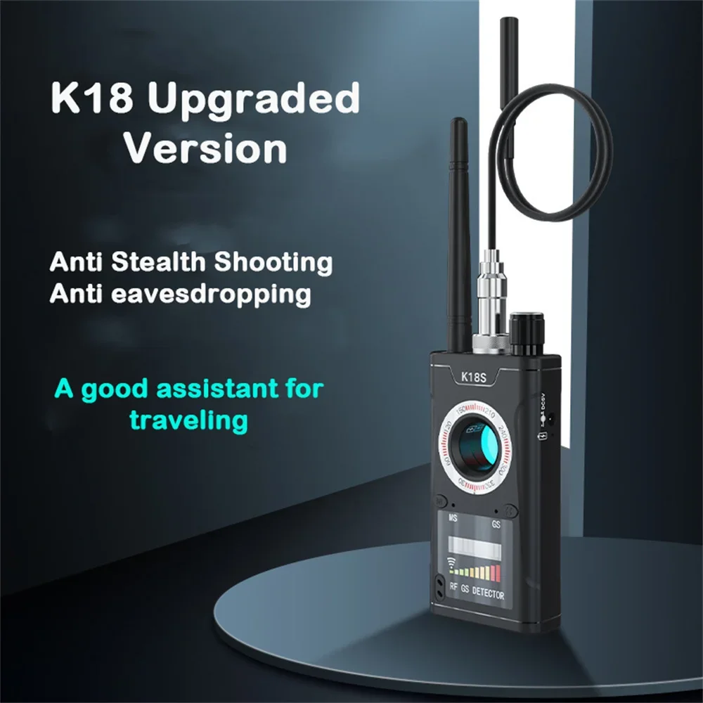 K18S Cámara anti-detectores multifunción GSM Audio Bug Finder. Lente de señal T2GPS, localizador RF, rastreador, buscador de detección, escáner de Radio