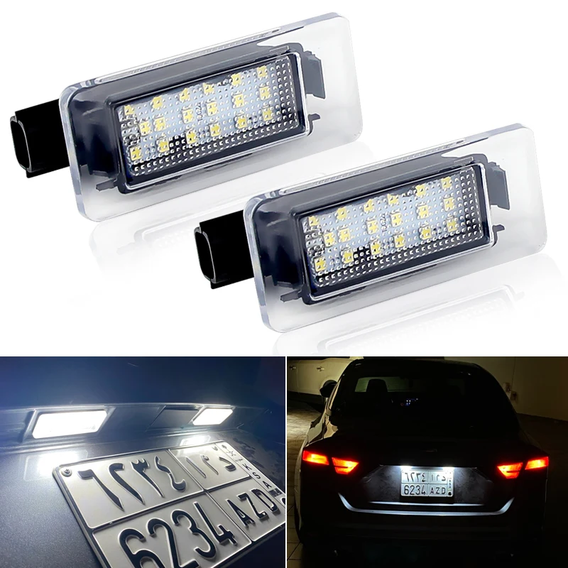 

Error Free SMD White Led Number License Plate Light For Nissan Serena C27 2016- Altima 2019- Suzuki Landy 2016 Dacia Duster 2017