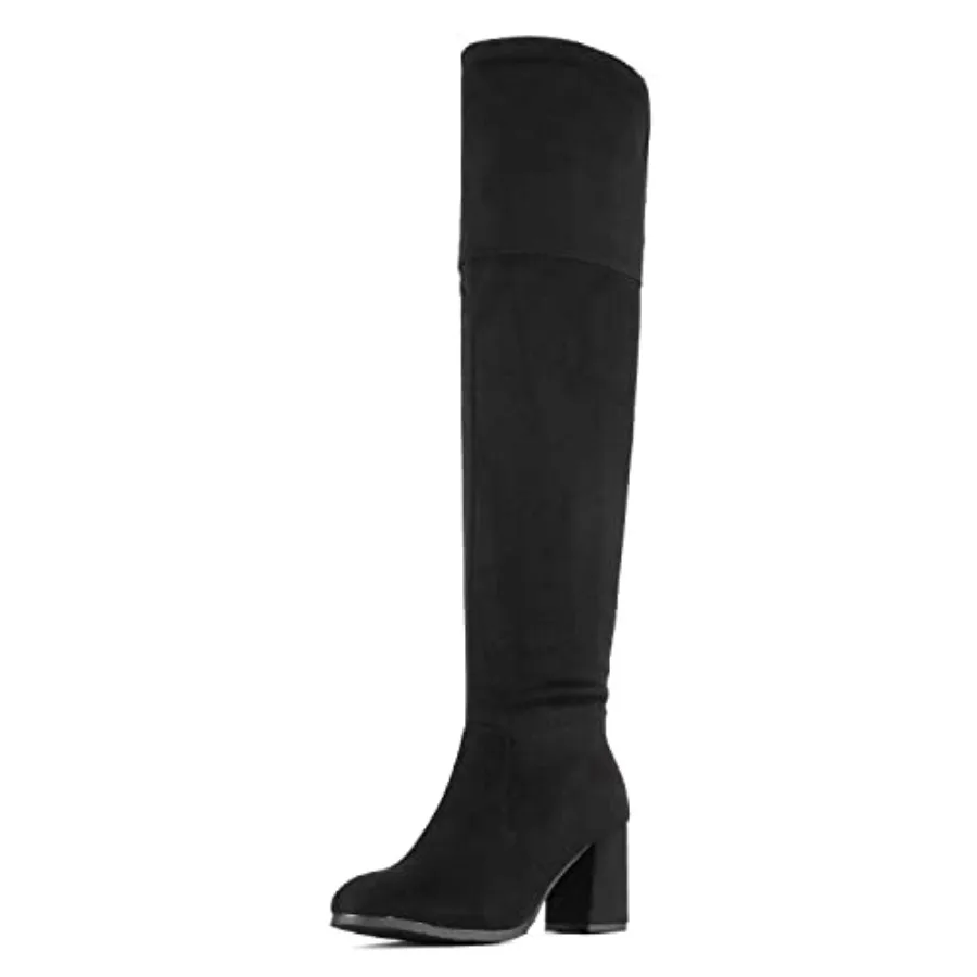 

Women's Thigh High Block Heel Over The Knee Boots