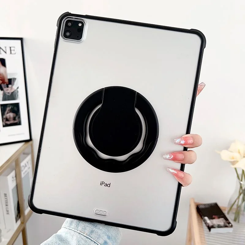 

New Case For Xiaomi Redmi Pad SE 11 For Xiaomi Pad 6 5 Pro 11inch PC+Soft TPU Rotary Hand Frosted Skin Anti Bending Cover