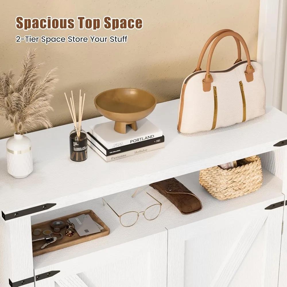 "مجموعة من خزائن أحذية مكونة من 6 طبقات - أبواب مع أرفف قابلة للتعديل وتركيب مضاد للطرف، للمدخل/الخزانة"