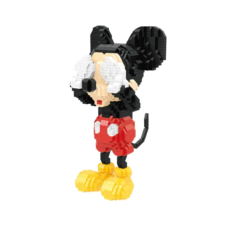 Décennie s de construction avec les yeux bandés pour enfants, Micro Mouse, Minnie Mouse, Mini briques Disney, Figurines jouets, Cadeau classique, 1906 pièces