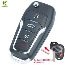 KEYECU sostituzione nuovo telecomando aggiornato 433MHz con Chip 4D67/ G per Autralian Toyota Camry 2006 2007 2008 2009 2010 2011