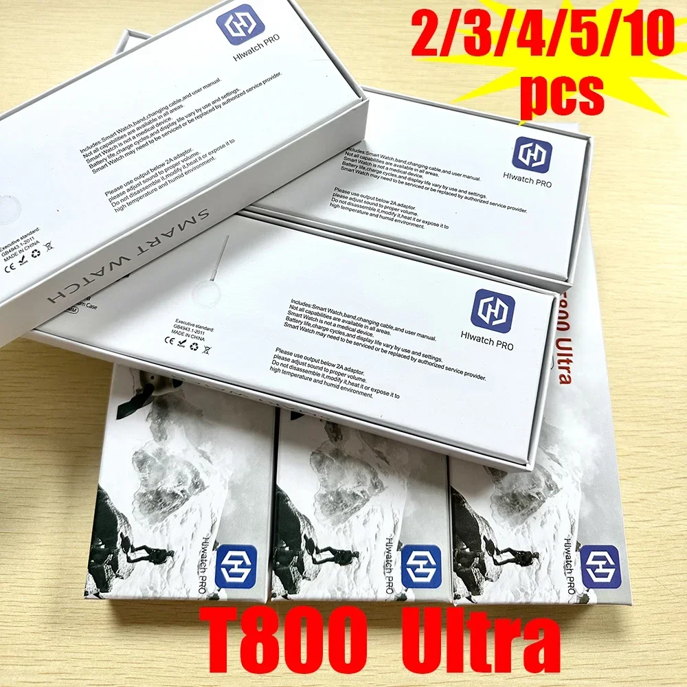 Оригинальные умные часы T800 Ultra 1/2/3/4/5 шт., Bluetooth-вызов IWO Series 8, мужские и женские спортивные умные часы Оригинальные умные часы T800 Ultra 1/2/3/4/5 шт., Bluetooth-вызов IWO Series 8, мужские и женские спортивные умные часы