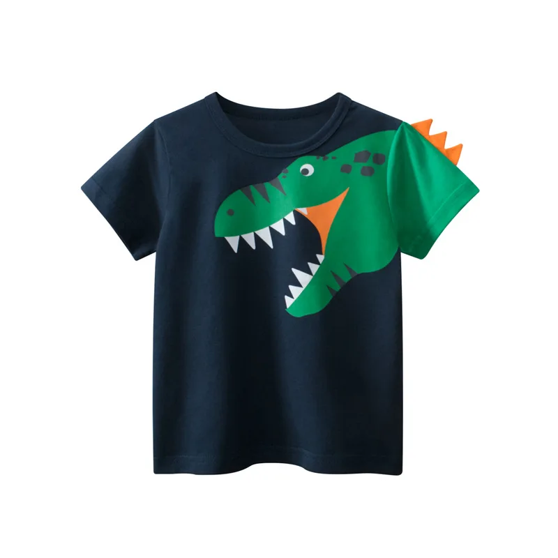 2-9 Years Children Short Sleeve T-shirts Korean Version Kids Clothing Boy Baby Cotton Tees Summer Cartoon Tops