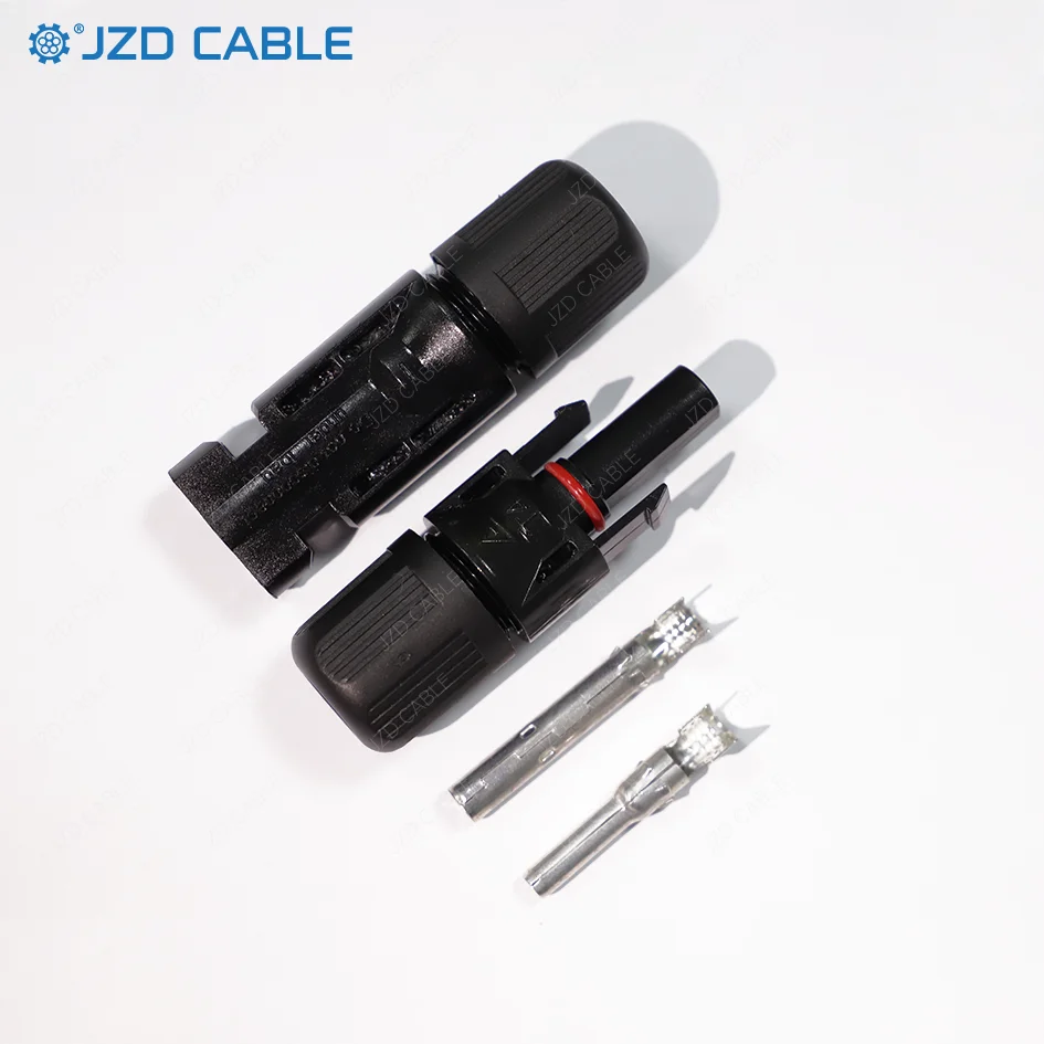 1-10m Pre-assembled Solar Extension Cable 2.5/4/6mm² 10AWG Black PV Wire with Connector for Outdoor RV Solar Photovoltaic Power