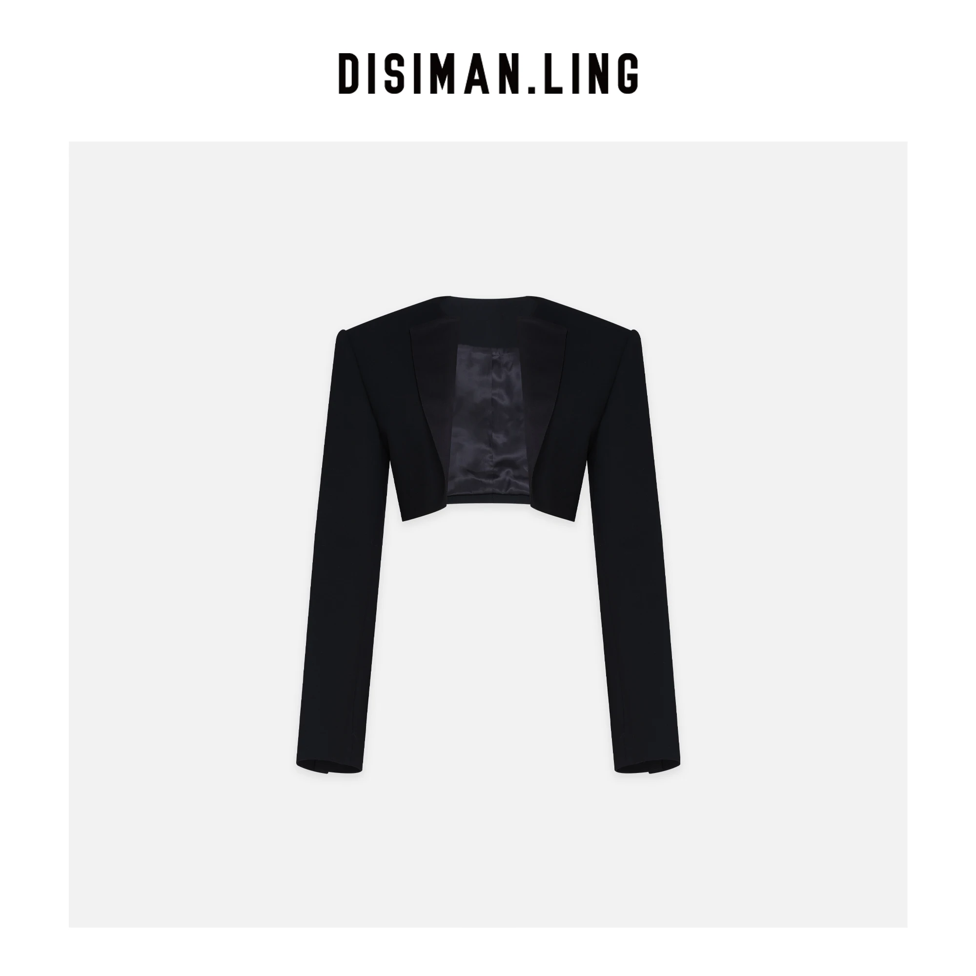 

Bla ort Suit Jaet Women's Bal Long Sve Autumn Design Slimming Top Disimann Ling Faionable Commute Wear