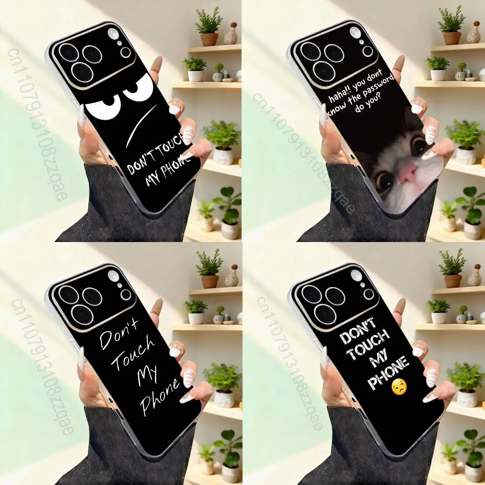 

language Dont Touch My Cool For iPhone 11,12,13,14,15,16,17,Pro,Max,Plus,Mini,SE4,E Phone Case Magnetic For Magsafe Wireless