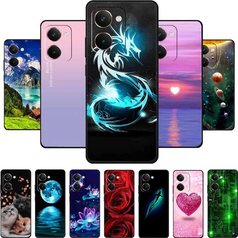 

Чехол для Realme P3 Ultra P3Ultra 6,83 дюйма, черный силиконовый чехол из ТПУ с мягкой задней крышкой для Realme P3 Ultra 5G, чехол для телефона, сумка Funda