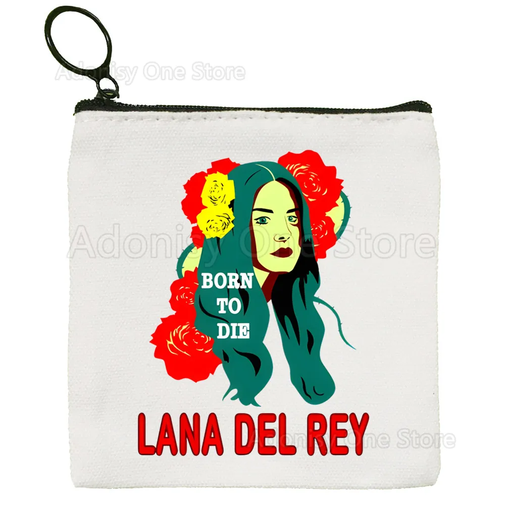 Lana Del Rey New Women's Bag Pure White Handmade Cloth Coin Purse Whiteboard Handbag