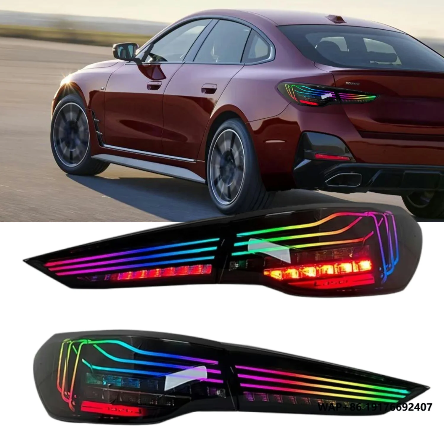 

4 Series G22 G82 M4 RGB GTS CSL 2020-2024 Upgrade RGB LED 'Laser Dynamic Signal Lamp DRL Taillight Modified Tail Light forBMW