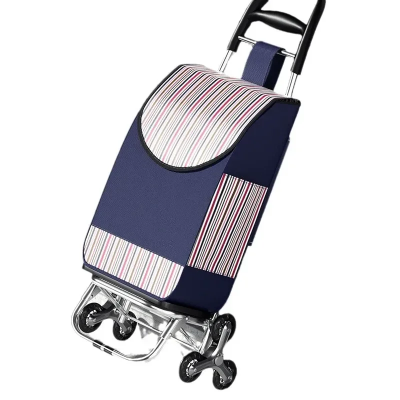 Shopping for the elderly to climb the stairs, light household pulling goods, portable shopping cart, trolley foldable