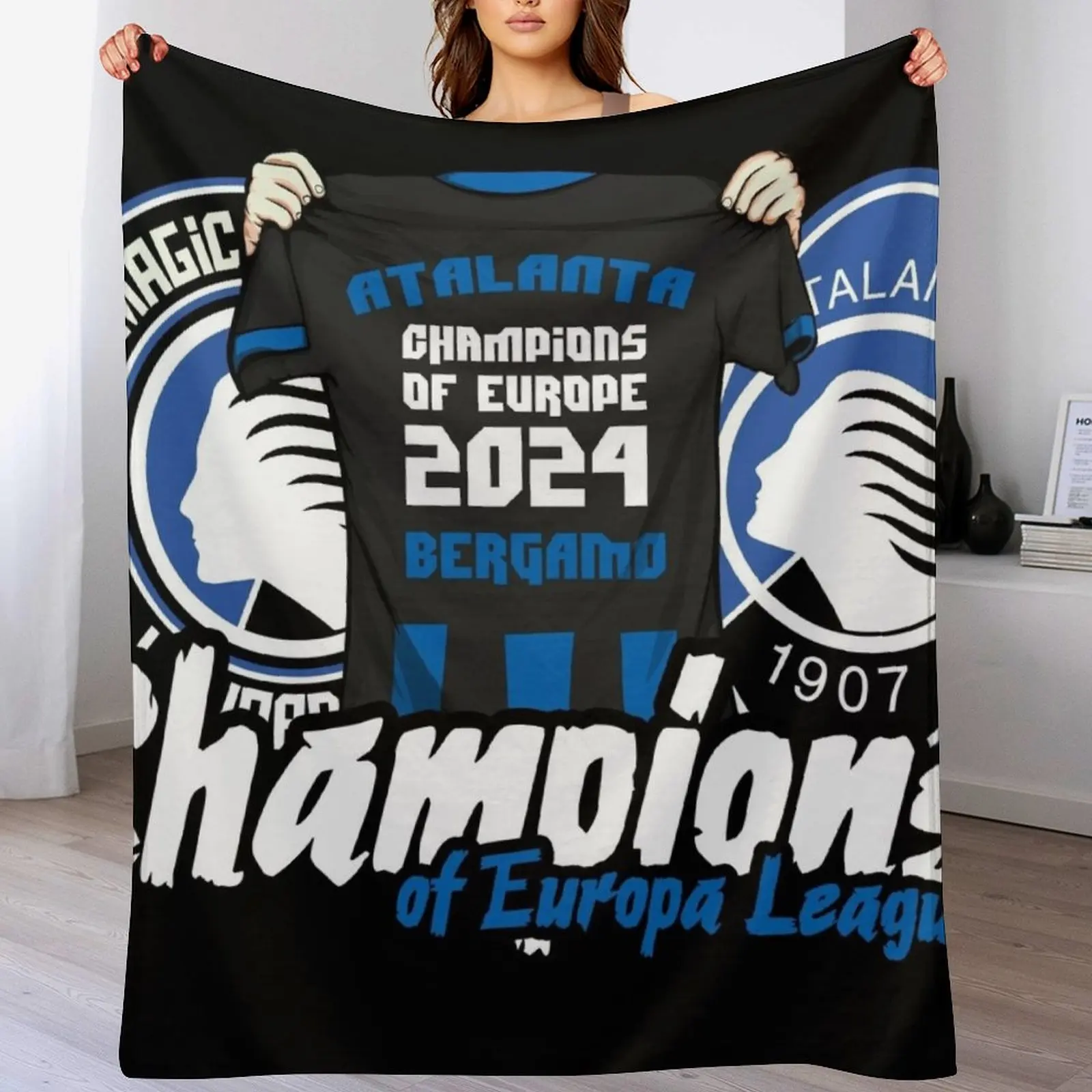 

Curva nord bergamo Throw Blanket Flannel Loose Soft Beds anime Blankets