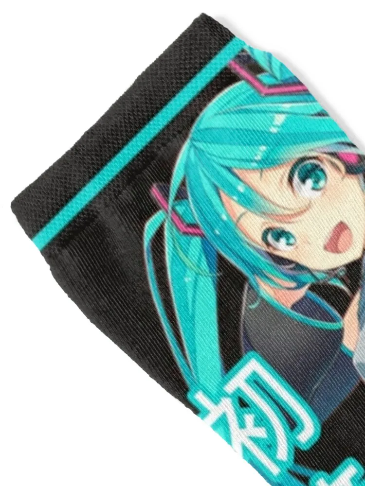 Hatsune Miku Classic Socks gym heated Antiskid soccer winter thermal Men Socks Women's
