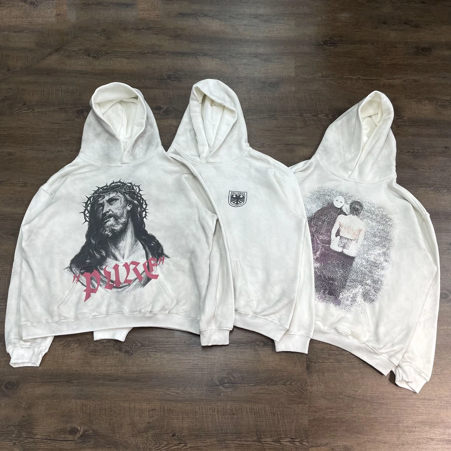 

Yao Fashion Saint OF Michael Streetwear Kanye West Loose Oversize Hooded Pullover Vintage Graphics Sweatshirt Hoodies For Men