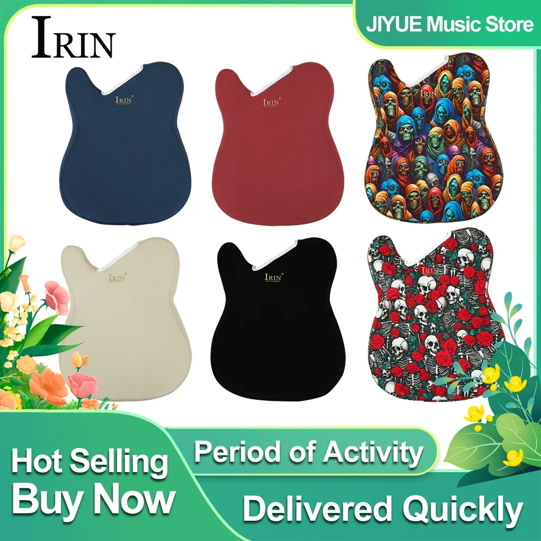 

Защитный чехол для гитары IRIN F-TELE из искусственной ткани с принтом, противоударный, с лакированным покрытием, для электрогитары