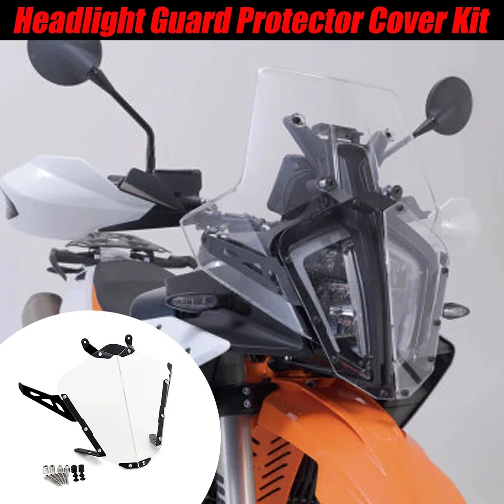 For 890 Adventure ADV R 790 ADVENTURE Adv R 2023 2024 New Motorcycle Front Headlight Guard Protector Cover Kit