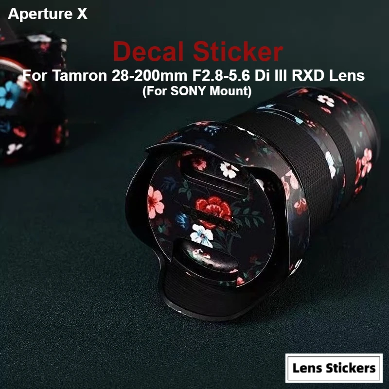 Para Tamron 28-200mm F2.8-5.6 Di III RXD (para SONY Mount) pegatina de lente película protectora de la piel abrigo Protector antiarañazos