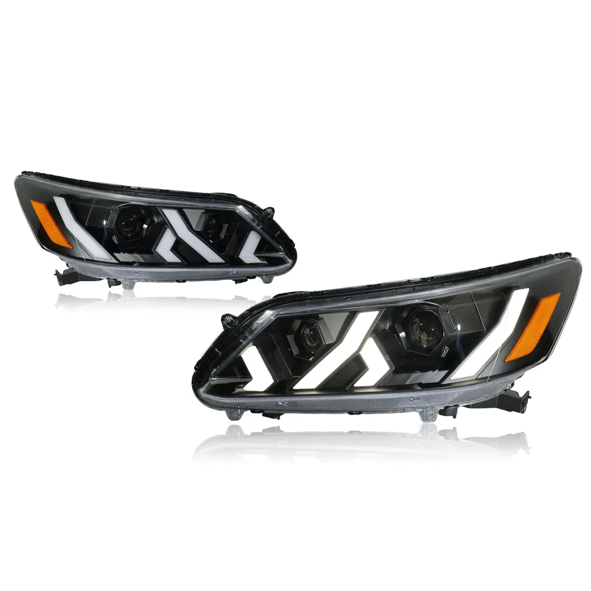 

Car Lights For Honda Accord 9th Headlight 2014-2015 LED Projector Head Lamp Daytime Running Light Automotive Accessories