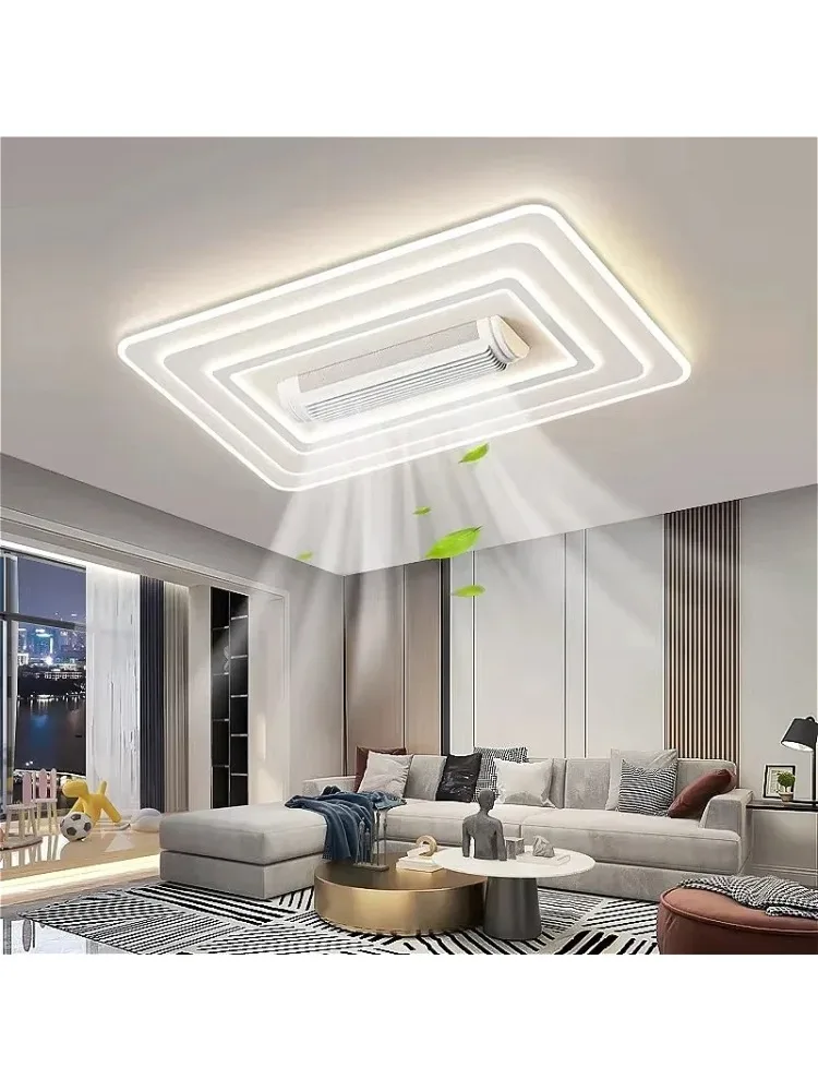 2025 LED Lnvisible sans lame ventilateur de plafond lustre décoration de maison intelligente pour salon chambre chambre d'enfants lampes d'intérieur