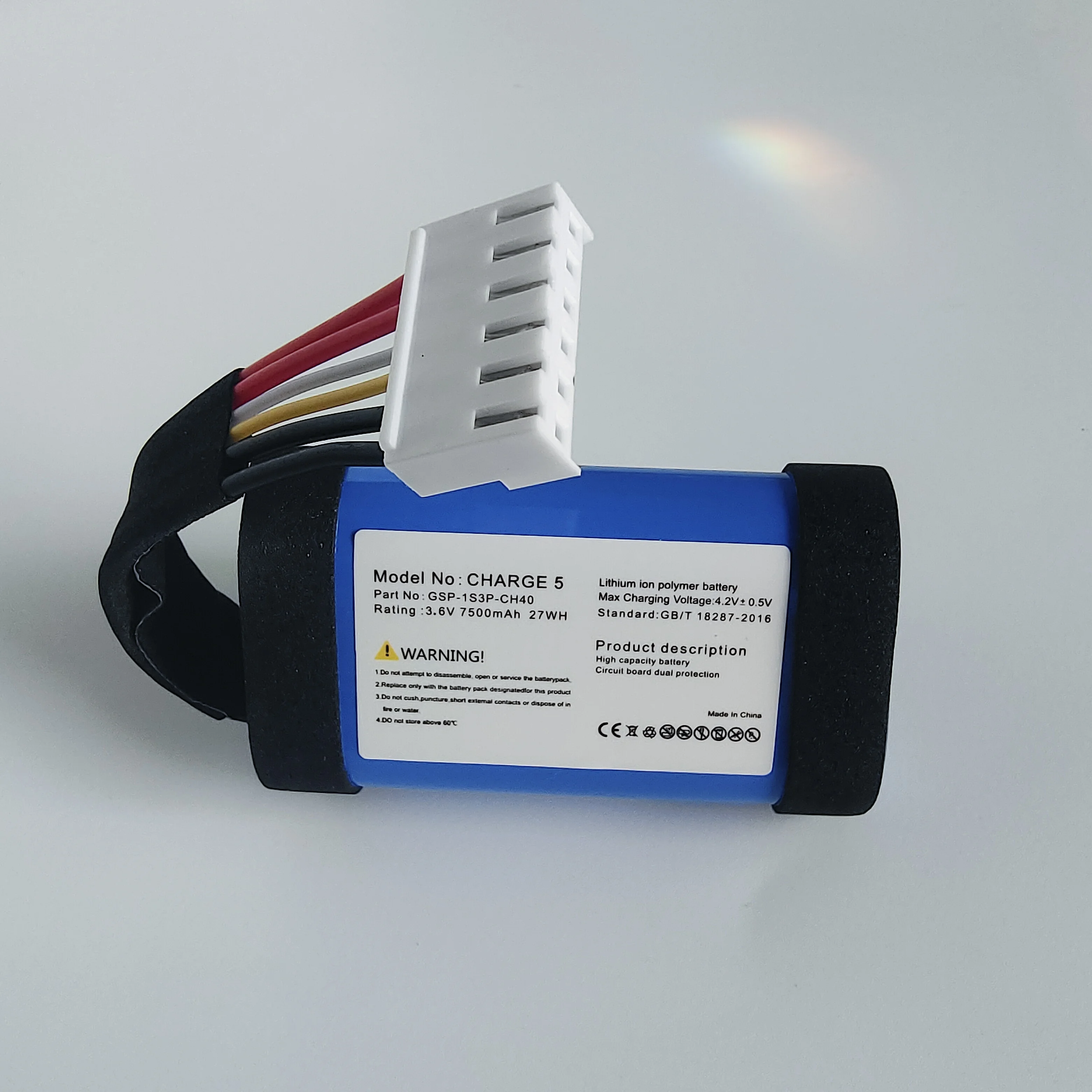 

For JBL Charge5 GSP-1S3P-CH40 7500mAh Li-ion Bluetooth Battery