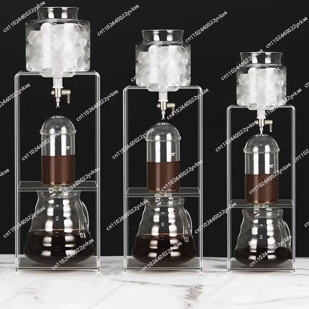 

Acrylic stand, ice drop coffee extraction pot, drip filter coffee machine, heat-resistant glass pot, hand-brewed coffee utensils