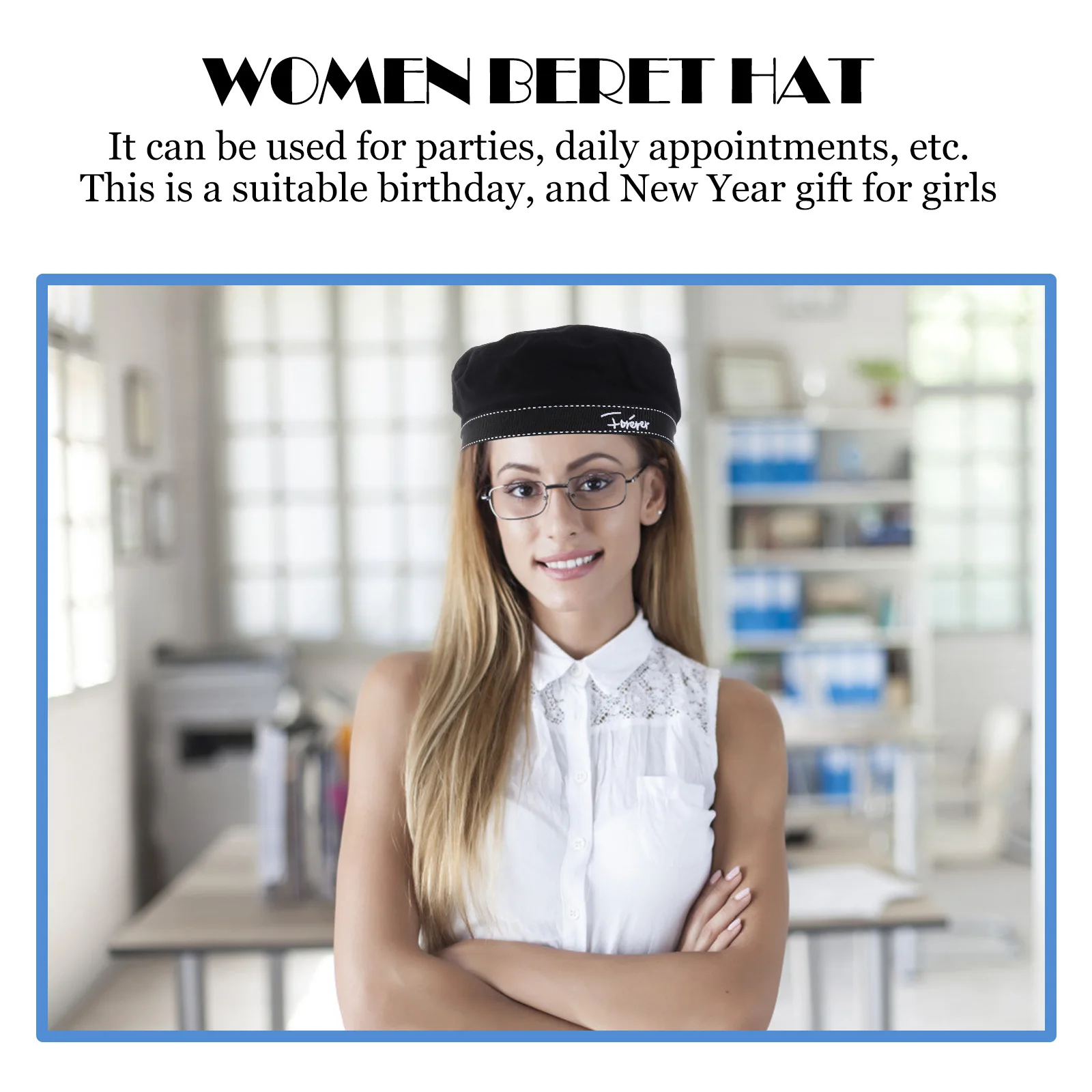 

1Pcs Japanese Style Beret Hat Women Sailor Cap Costume Accessory Lightweight Comfortable Match Jk Uniform Holiday Gift