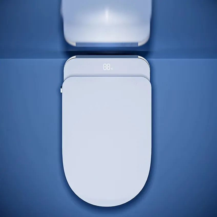 تصميم جديد للأدوات الصحية للفندق P Trap Smart Wc المرحاض السلطانية السيراميك التلقائي قطعة واحدة المرحاض الذكي الذكي #3