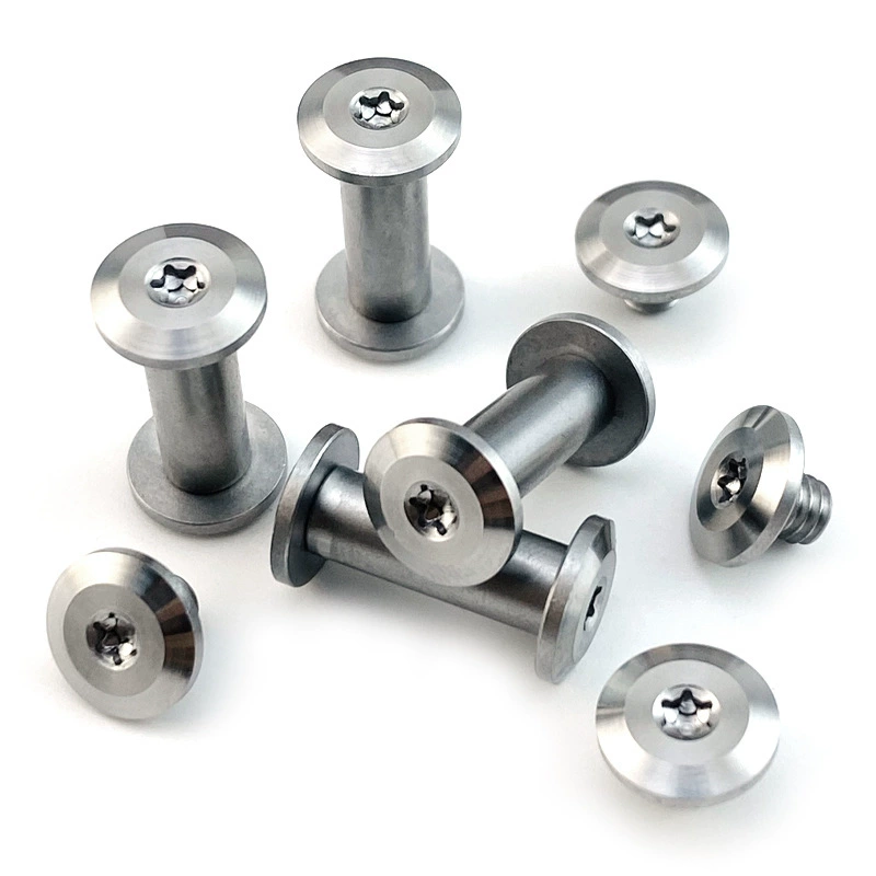 10Sets Stainless Steel Screw for Diy Knife Handle Making Material T8 Plum Nails Straight Knife Folding Knife Handle Screw