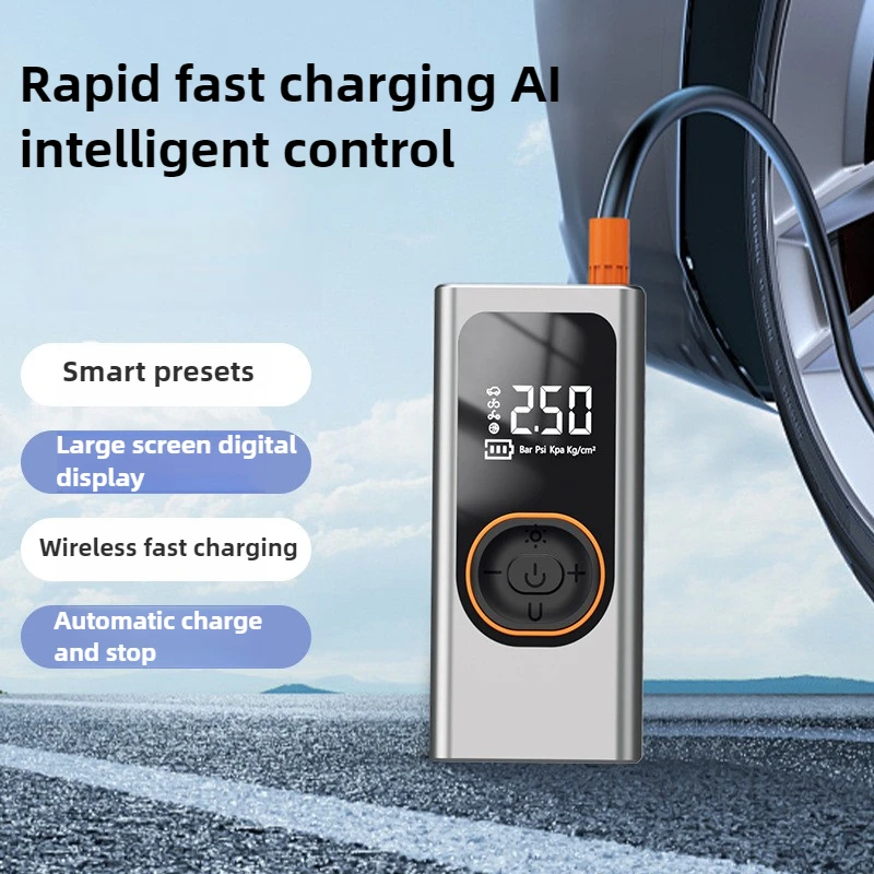 Wireless Car Air Compressor Air Pump Digital Tire Inflator Pump for Bicycle Boat AUTO Tyre Balls Inflatable Powerbank Function