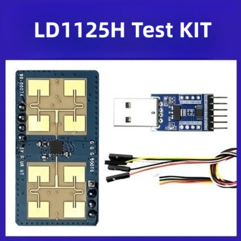 Hi-Link 2pcs/lot 24Ghz LD1125H 24G millimeter wave radar module human presence sensor breathing induction mobile ranging detect