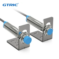 GTRIC LJ08/12/18 Proximity Switch Inductive Proximity Sensor NPN/PNP NO NC 24VDC 220VAC 1.2m Cable Detection Metal Switches