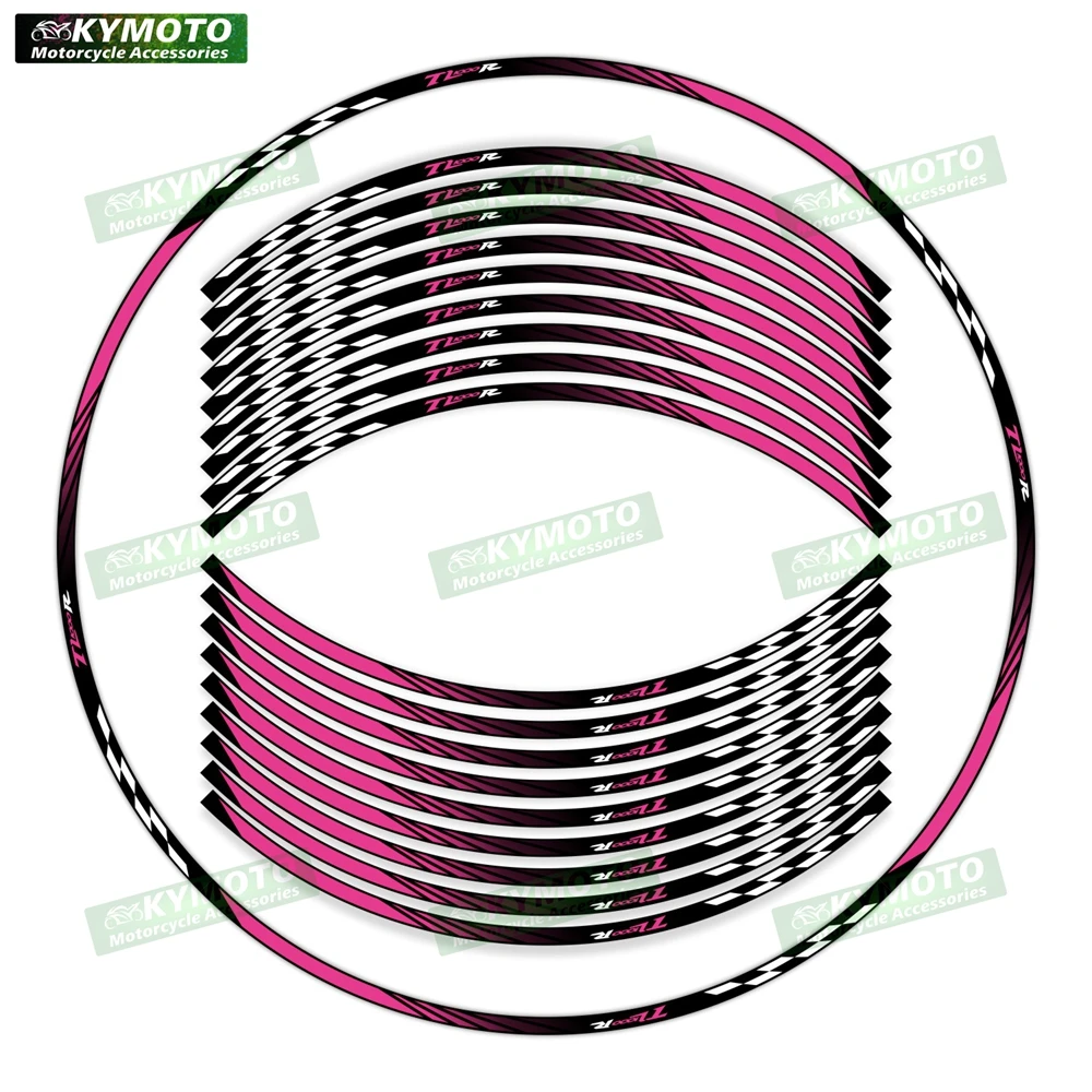 Untuk TL1000R TL 1000R Aksesori Motor 17 Inci Stiker Roda Depan dan Belakang Hub Dimodifikasi Stiker Garis Roda Reflektif