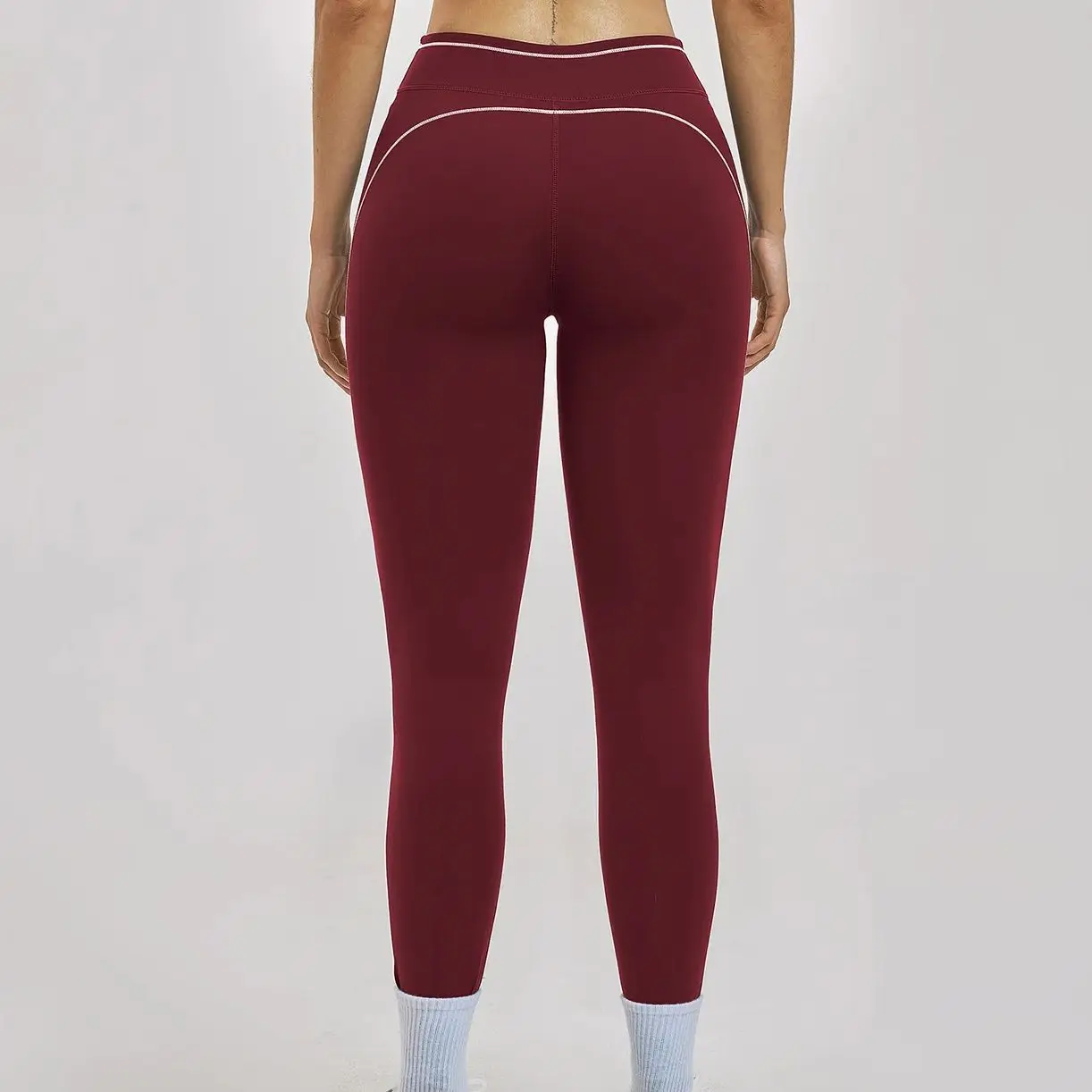 

Женские леггинсы для йоги Ningyu с цветовыми блоками, спортивные леггинсы с высокой талией для спортзала, велоспорта, дышащие леггинсы для тренировок