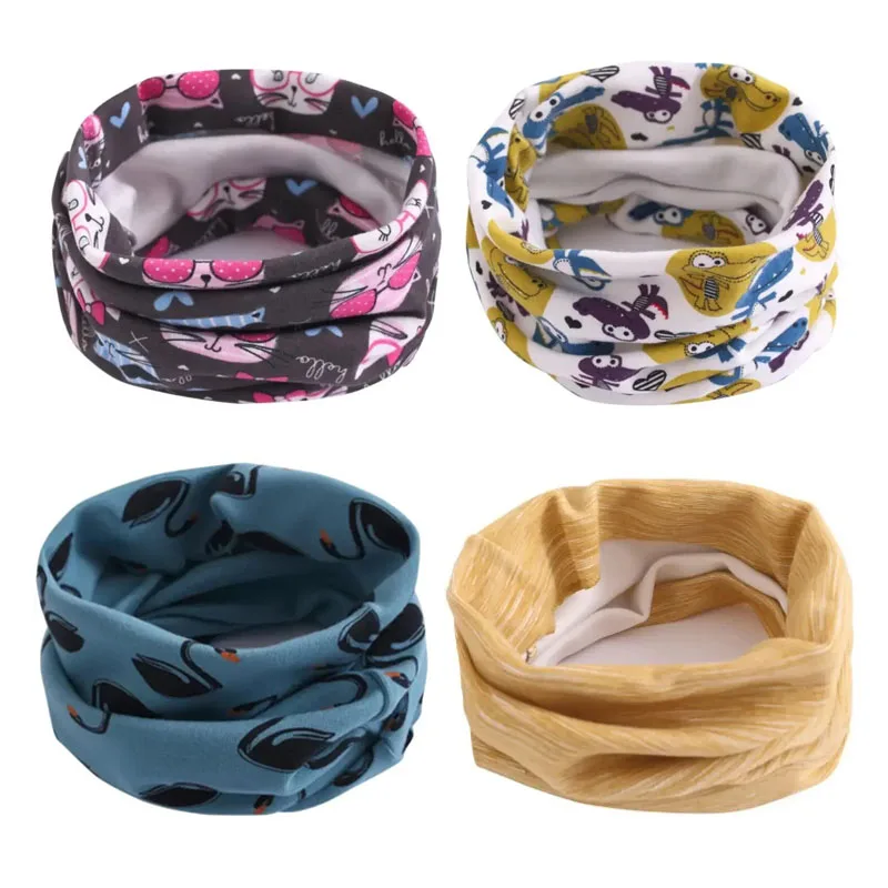 

Spring Autumn Baby Scarf Kids Warm Neck Gaiter for Boys Girls Velvet Magic Scarf Children Scarf Collars Baby Bib Burp Cloths