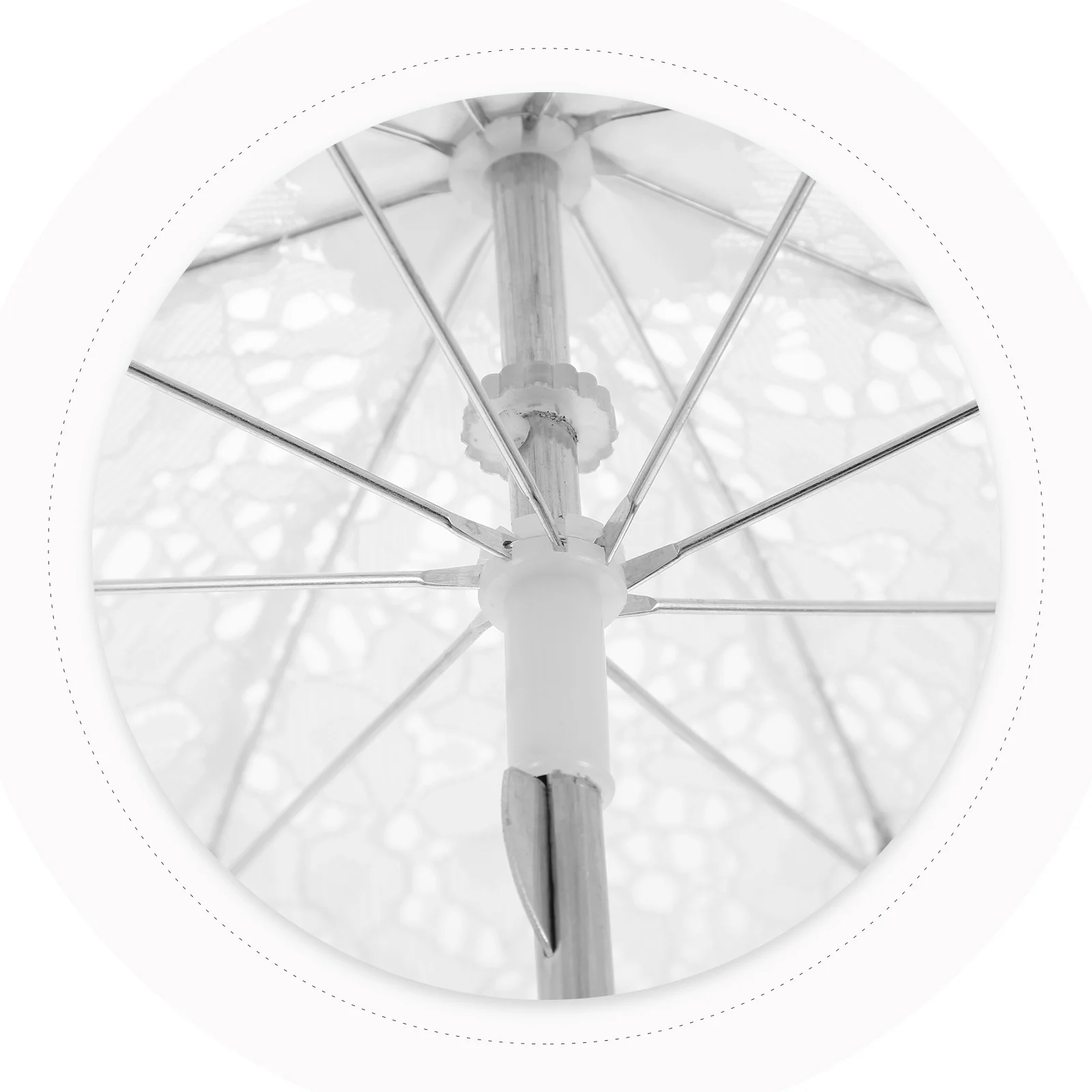 

White Mini Decorative Umbrella for Dance Performance Wedding Party Photography Room Decor Vintage Elegant Lace Craft
